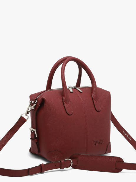 Sac Porté Main Clark Cuir Nathan baume Rouge drive 1 vue secondaire 1