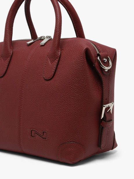 Sac Porté Main Clark Cuir Nathan baume Rouge drive 1 vue secondaire 2