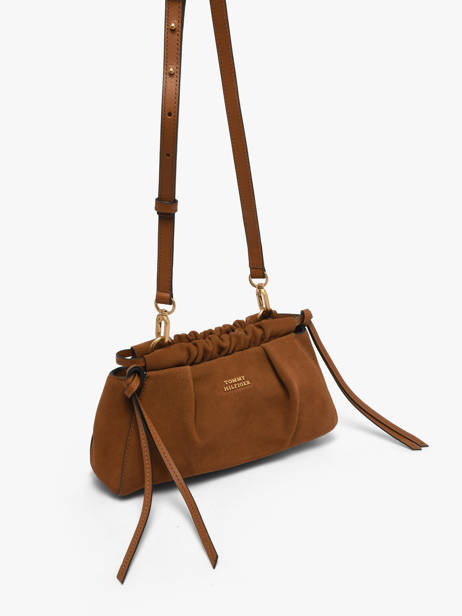 Sac Bandoulière Th Soft Cuir Tommy hilfiger Marron th soft AW19010 vue secondaire 1