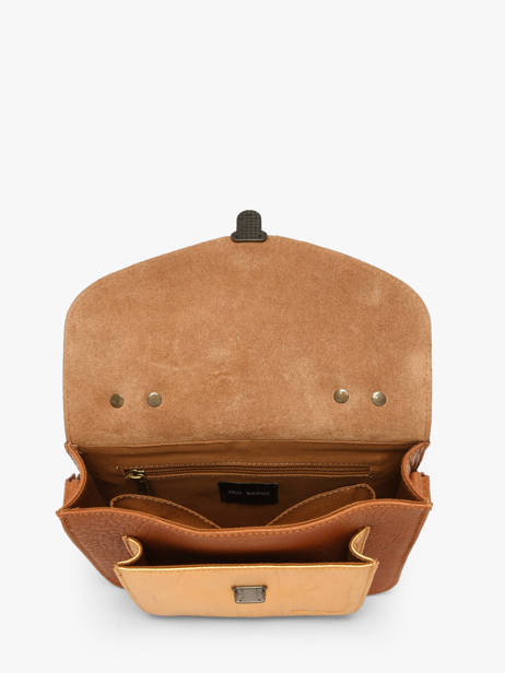 Sac Mademoiselle George Cuir Paul marius Marron dore GEORGDOR vue secondaire 2