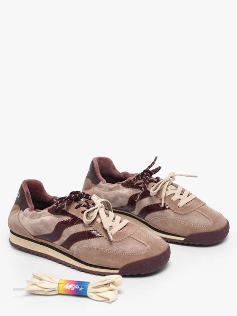 Sneakers En Cuir Mrp star Rose women 4 vue secondaire 1