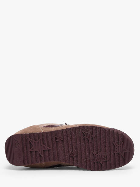 Sneakers En Cuir Mrp star Rose women 4 vue secondaire 4