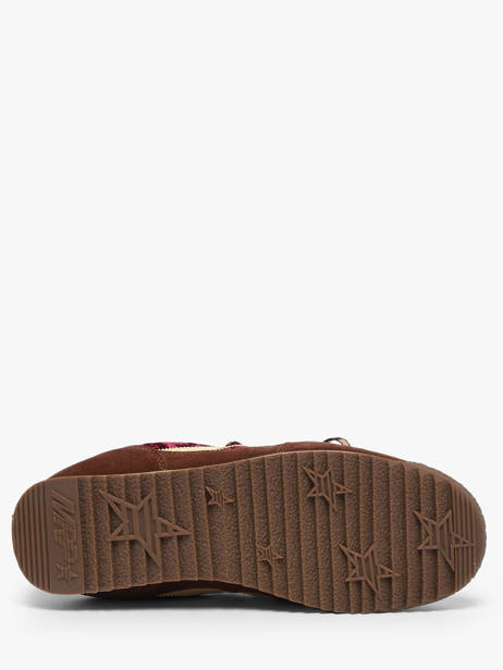 Sneakers En Cuir Mrp star Rouge women 10 vue secondaire 4