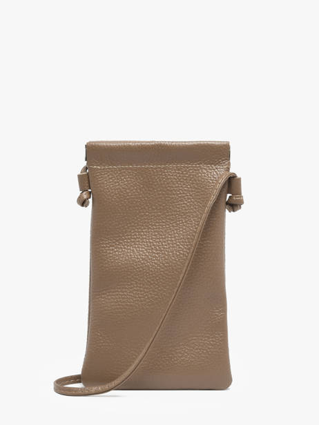 Sac Bandoulière Caviar Cuir Milano Marron caviar CA26061 vue secondaire 3