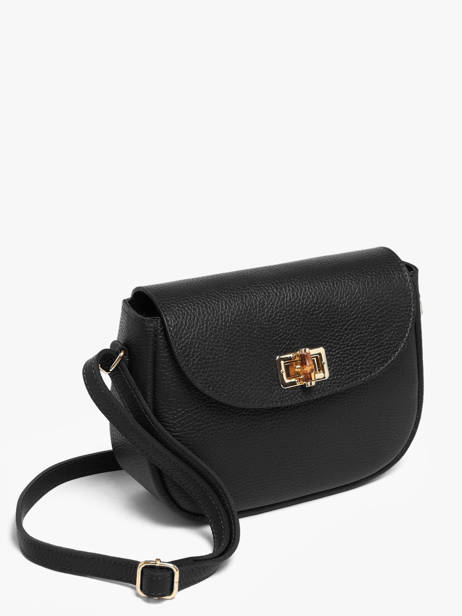 Sac Bandoulière Caviar Milano Noir caviar CA26068 vue secondaire 1