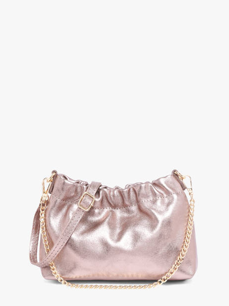 Sac Bandoulière Nine Cuir Milano Rose nine NI26062