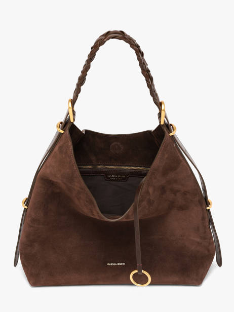 Large Suede Jess Hobo Bag Vanessa bruno Brown jess 29V40917 other view 3