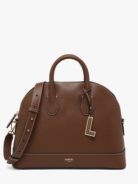 Handbag Belleville Leather Lancel Brown belleville A13736