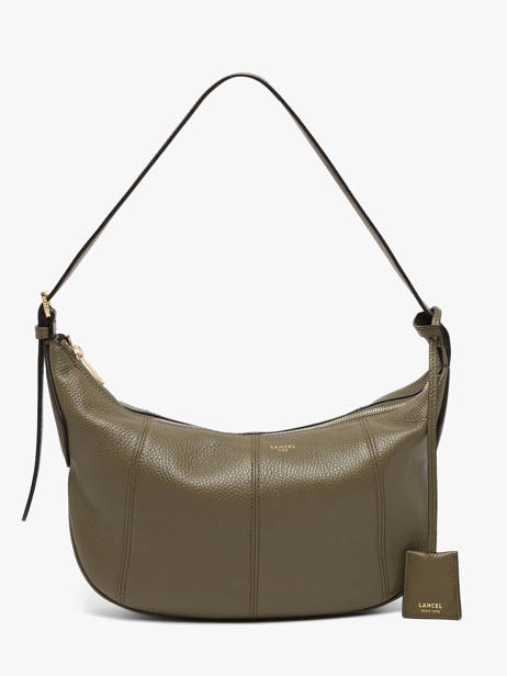 Medium Leather Victoire Hobo Bag Lancel Green victoire A13993