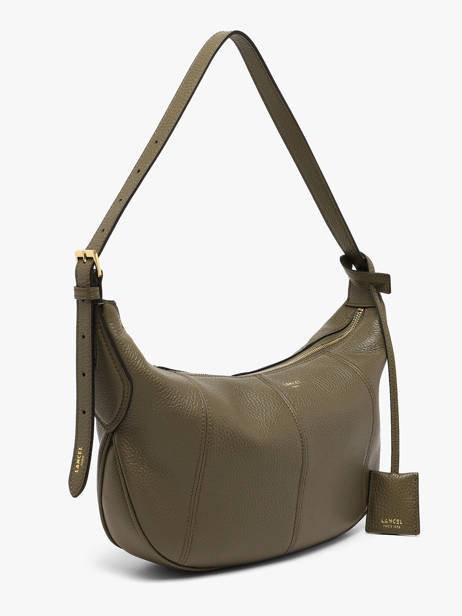 Medium Leather Victoire Hobo Bag Lancel Green victoire A13993 other view 2