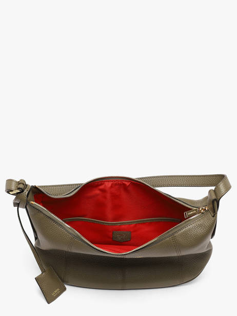 Medium Leather Victoire Hobo Bag Lancel Green victoire A13993 other view 4