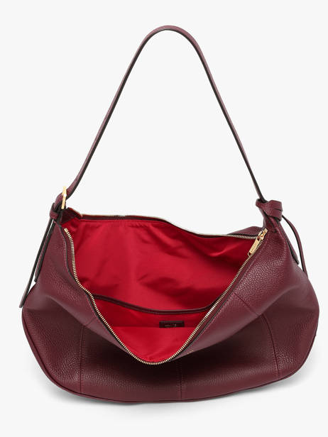 Large Leather Victoire Hobo Bag Lancel Violet victoire A13994 other view 3