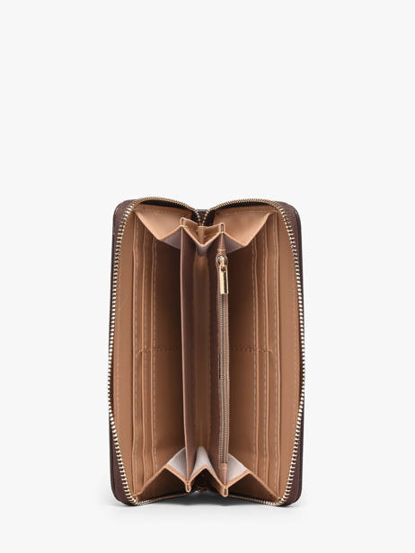 Portefeuille David jones Marron saffiano P160510B vue secondaire 1