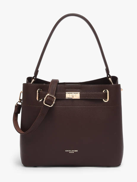 Shoulder Bag Saffiano David jones Brown saffiano 4