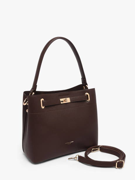 Shoulder Bag Saffiano David jones Brown saffiano 4 other view 2