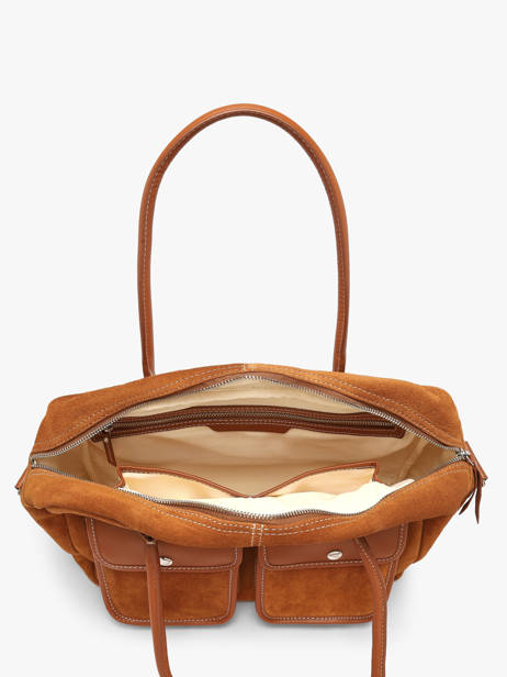 A4 Size Satchel La Suite Leather Paul marius Brown la suite DANDYSUI other view 3