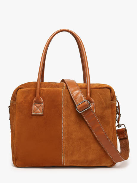 A4 Size Satchel La Suite Leather Paul marius Brown la suite DANDYSUI other view 4