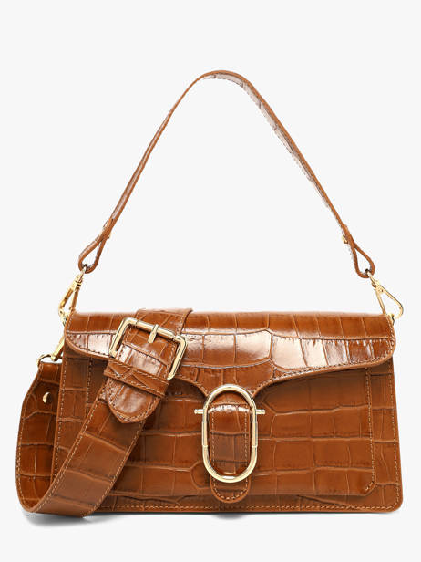 Shoulder Bag Cocco Balo Leather Milano Brown cocco balo CB26063