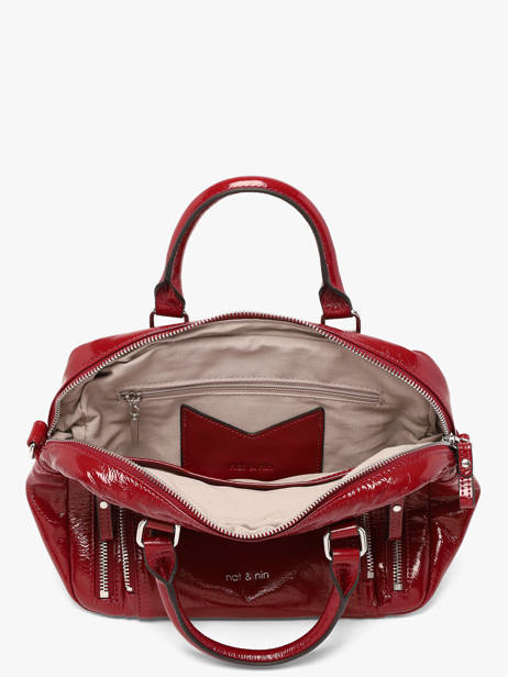 Leather Baby Macy Crossbody Bag Nat et nin Red vintage BABYMACY other view 3