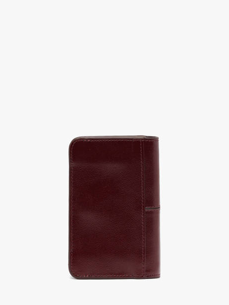 Wallet Leather Nat et nin Red vintage YSIA other view 3