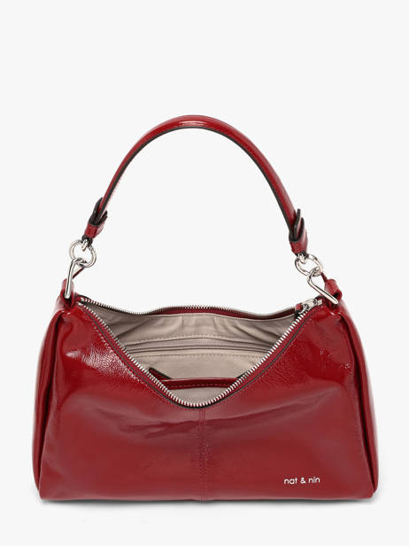 Shoulder Bag Vintage Leather Nat et nin Red vintage REJINA other view 3