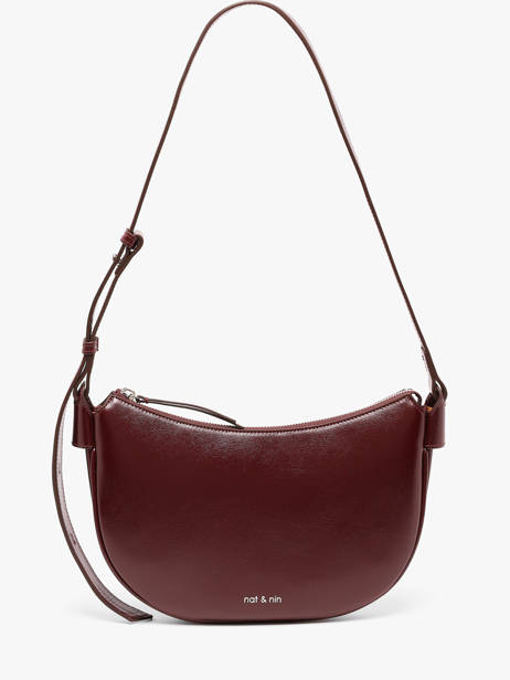 Shoulder Bag Vintage Leather Nat et nin Red vintage LUNE