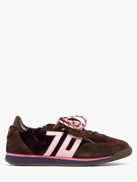 Sneakers In Leather Back 70 Brown women 73
