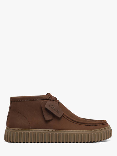 Ankle Derby Shoes In Leather Clarks Brown men 26327242
