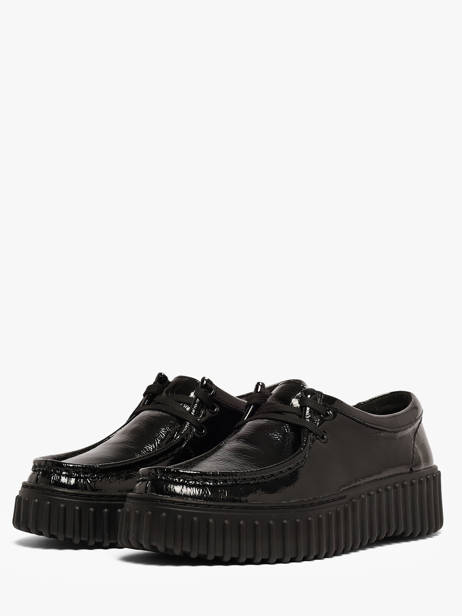 Derby Shoes In Leather Clarks Black women 26179111 other view 1