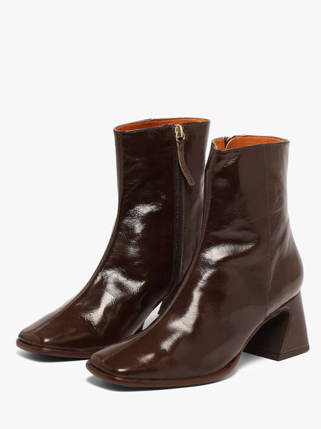 Heeled Boots In Leather Angel alarcon Brown women 507N other view 1