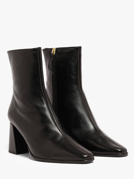 Heeled Boots In Leather Angel alarcon Black women 492A other view 1