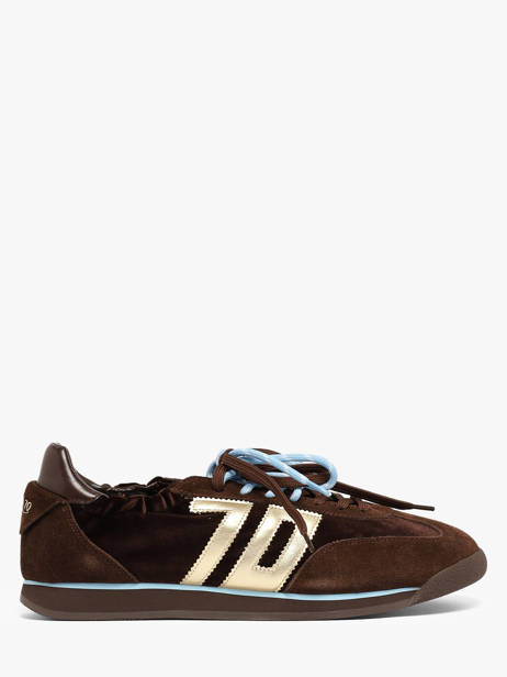 Sneakers In Leather Back 70 Brown women 62