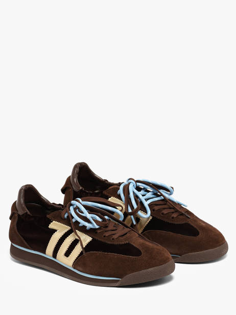 Sneakers In Leather Back 70 Brown women 62 other view 1