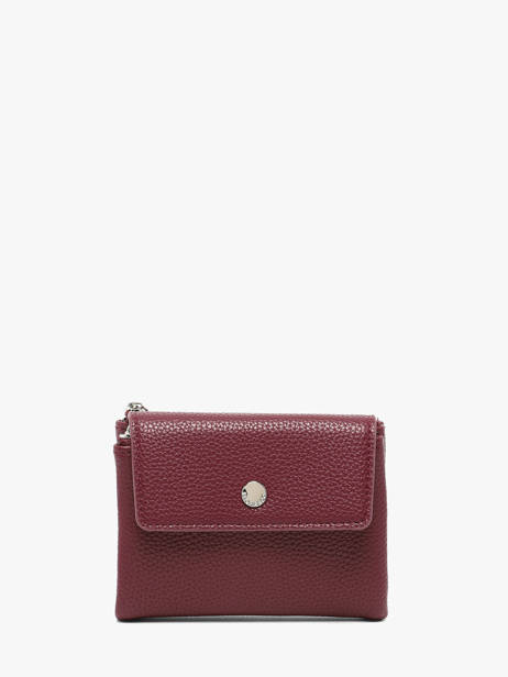 Coin Purse With Card Holder Grained Flora & co Violet grained F5019