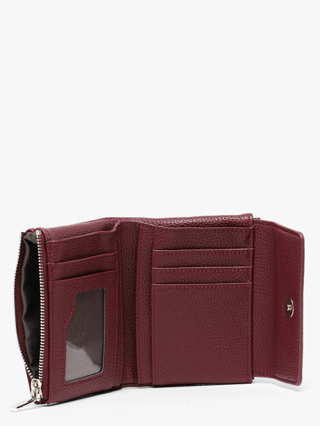 Coin Purse With Card Holder Grained Flora & co Violet grained F5019 other view 1