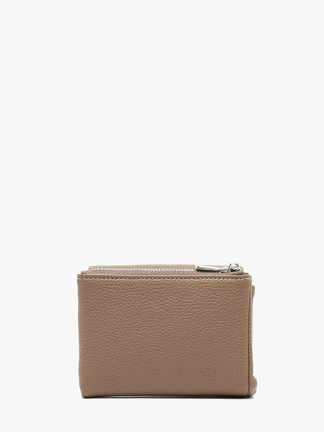 Coin Purse With Card Holder Grained Flora & co Beige grained F5019 other view 2