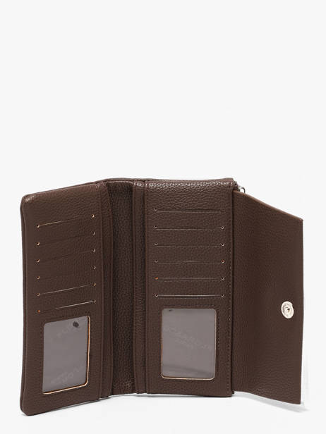 Wallet With Coin Purse Grained Flora & co Brown grained F5039 other view 1