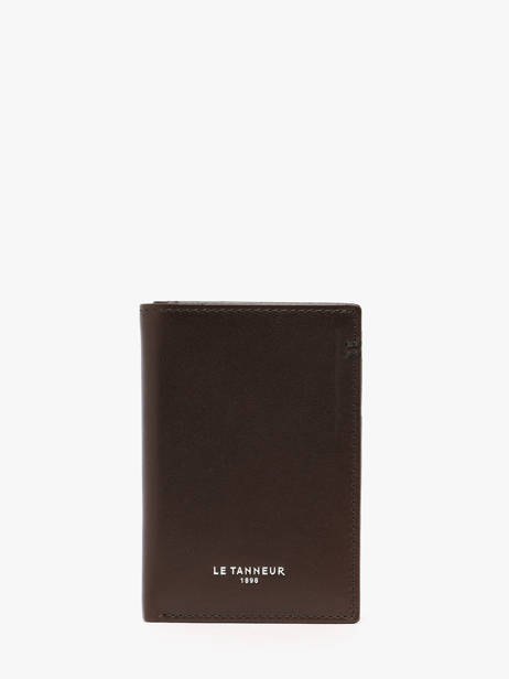Leather Lucien Card Holder Le tanneur Brown lucien huile THHU3510
