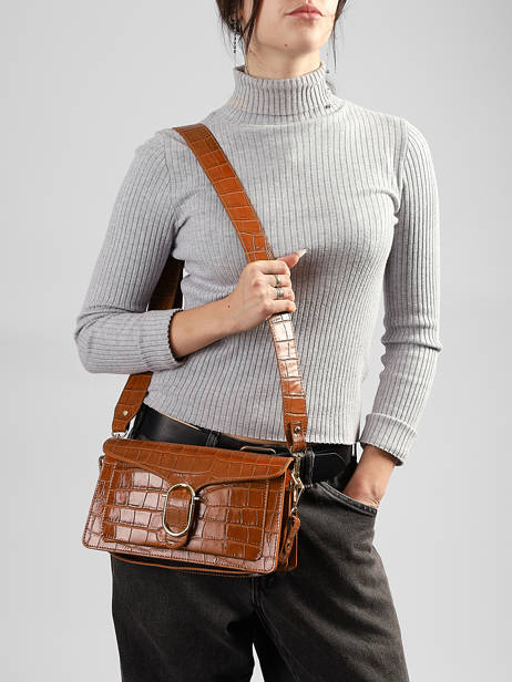 Shoulder Bag Cocco Balo Leather Milano Brown cocco balo CB26063 other view 1