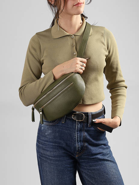 Belt Bag Leather Milano Green caviar CA23111O other view 1