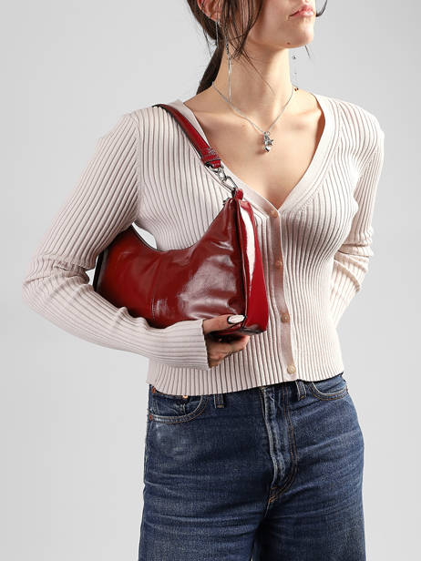 Shoulder Bag Vintage Leather Nat et nin Red vintage REJINA other view 1