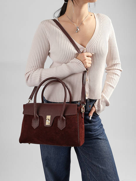 Shoulder Bag Velvet Caviar Leather Milano Red velvet caviar VC26061 other view 1