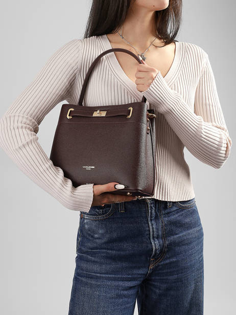 Sac Porté épaule Saffiano David jones Rouge saffiano 4