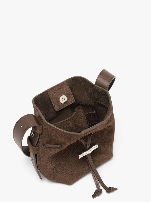 Longchamp Le roseau coulisse nubuck Handbag Brown