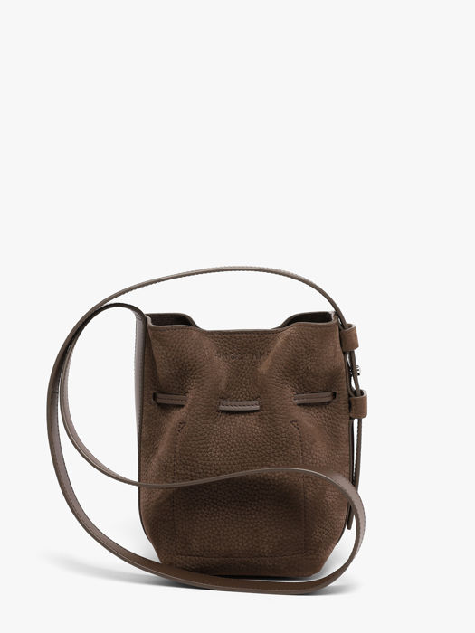 Longchamp Le roseau coulisse nubuck Handbag Brown