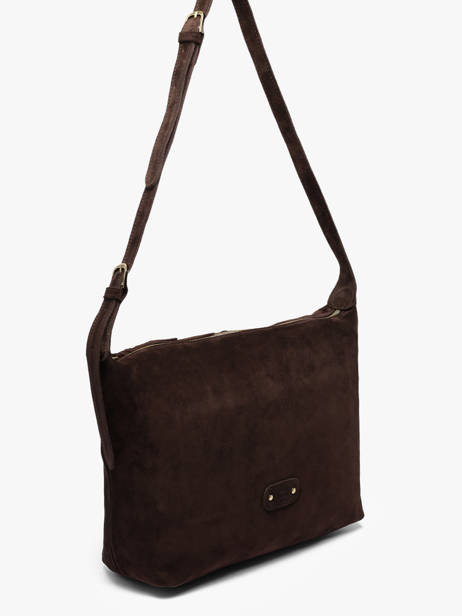 Shoulder Bag Vintage Leather Mila louise Brown vintage 23067V other view 1