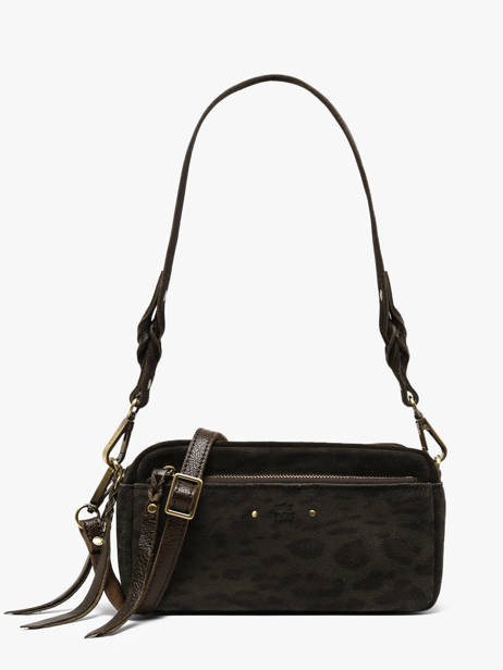 Crossbody Bag Vintage Leather Mila louise Black vintage 3916PA1