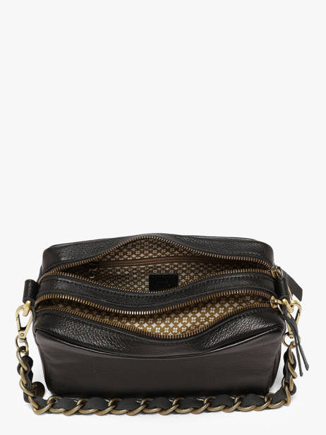 Sac Bandoulière Vintage Cuir Mila louise Noir vintage 23673C1 vue secondaire 3