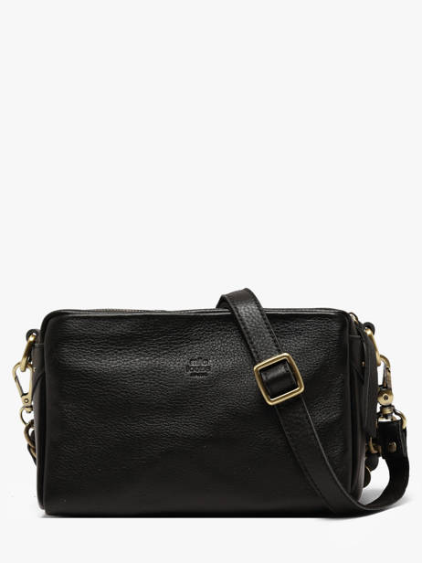 Sac Bandoulière Vintage Cuir Mila louise Noir vintage 23673C1 vue secondaire 4