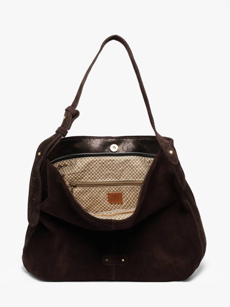 Shoulder Bag Vintage Leather Mila louise Brown vintage 23047V other view 2